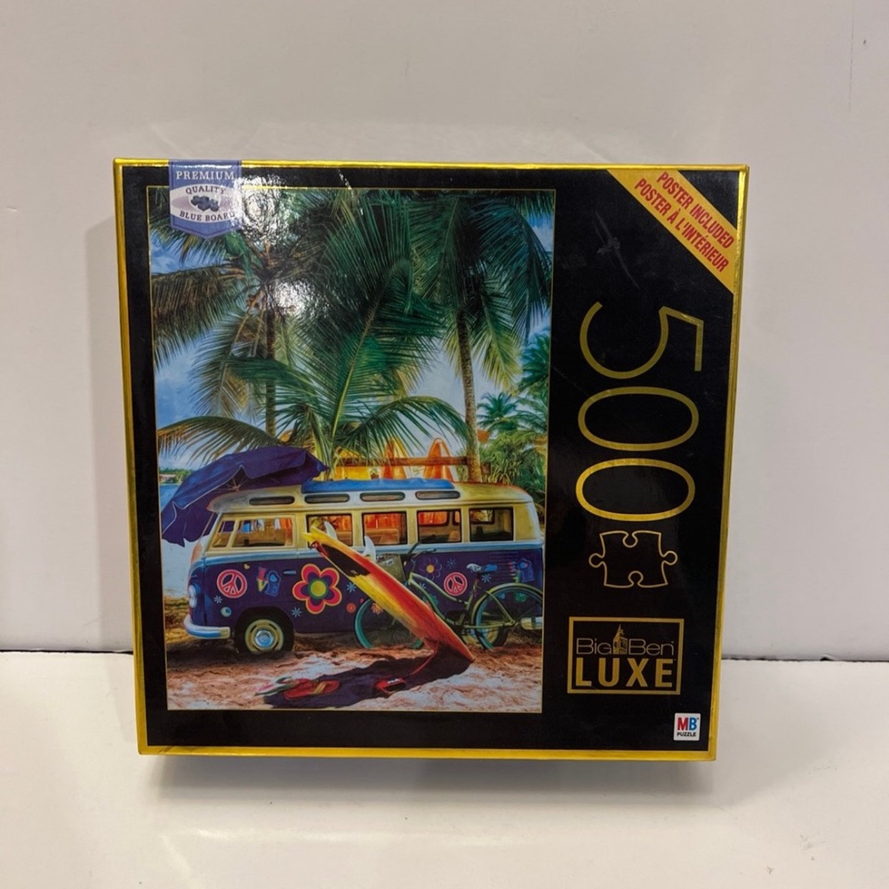 Big Ben 500-piece Jigsaw Puzzle Caribbean Island Surf Mood